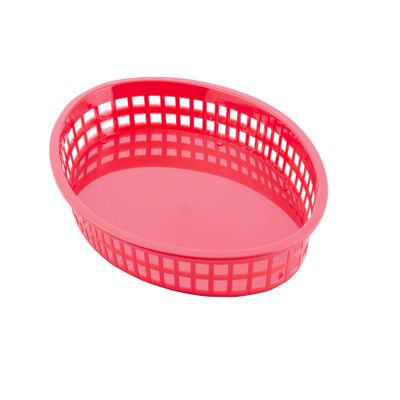 Red Oval Basket 12.75X9.5