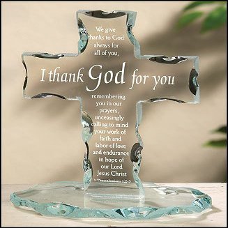 1home Standing Cross:Thank God/You