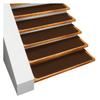 House, Home and More Set of 12 Skid-Resistant Carpet Stair Treads - Chocolate Brown - 8 Inches X 30 Inches view 1