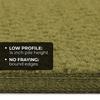 House, Home and More Set of 12 Skid-Resistant Carpet Stair Treads - Olive Green - 8 Inches X 30 Inches view 3