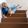 House, Home and More Set of 12 Skid-Resistant Carpet Stair Treads - Toffee Brown - 8 Inches X 27 Inches view 3