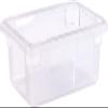 Carlisle FoodService Products Storplus Food Storage Container with Stackable Design for Catering, Buffets, Restaurants, Polycarbonate (Pc), 3.5 Gallons, Clear, (Pack of 6) view 1