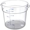 Carlisle FoodService Products Storplus Round Food Storage Container with Stackable Design for Catering, Buffets, Restaurants, Polycarbonate (Pc), 18 Quart, Clear, (Pack of 6) view 1