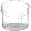 Carlisle FoodService Products Storplus Round Food Storage Container with Stackable Design for Catering, Buffets, Restaurants, Polycarbonate (Pc), 18 Quart, Clear, (Pack of 6) view 2