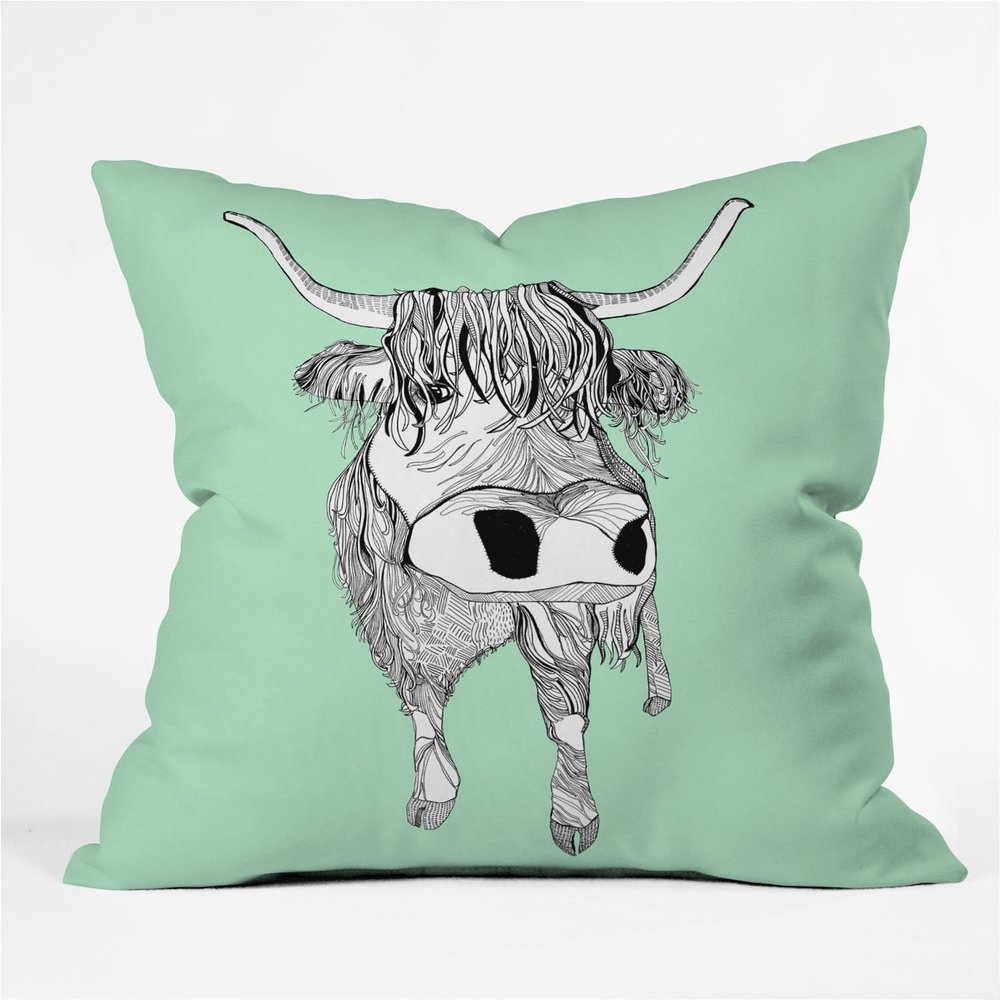 Deny Designs Casey Rogers Shaggy Head Throw Pillow, 16 x 16