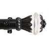 A&F Rod Decor - Frond Curtain Rod Set 165-215 inch, 1.5" OD - Black view 1