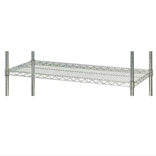 Focus Foodservice FF1248C, Chromate Wire Shelf, 12" X 48", Zinc Plated Steel for Display and Dry Storage, NSF Certified