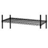 Focus Foodservice FF2442BK Black Epoxy Coated Steel Wire Shelf, 24" x 42", Easy to Assemble Adjustable Storage Solution, Supports Up to 800 lbs view 1