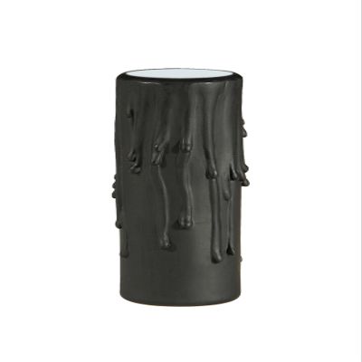 B&P Lamp 4" Black Polybeeswax Candle Covers, Fits Standard Sockets
