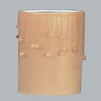 B&P Lamp 6" Ht., Tan Beeswax Candle Cover, Standard Base