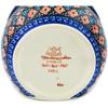 Polmedia Polish Pottery Wall Jar UNIKAT - Harlequin Pattern Handmade in Boleslawiec Poland + Certificate of Authenticity view 4