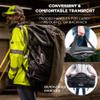 Ergodyne Arsenal 5030L Large Tarpaulin Water Resistant Duffel Bag w/ Removable Shoulder Straps,Black view 4