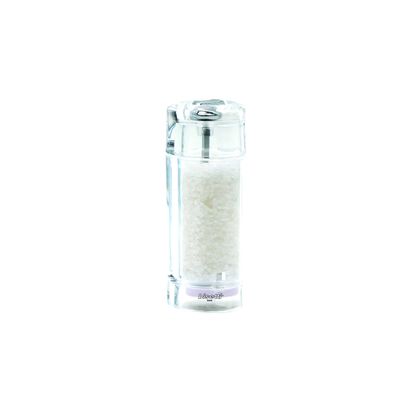 Bisetti Torino 5.9 Inch Acrylic Salt Mill With Adjustable Ceramic Grinder