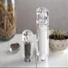 Bisetti Torino 5.9 Inch Acrylic Salt Mill With Adjustable Ceramic Grinder view 2