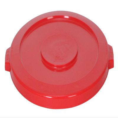 CMC 4445RD Red Round Lid, 24-1/2" Diameter x 1-3/8" Height, for Huskee 44 Gallon Recycle Receptacle (Case of 4)
