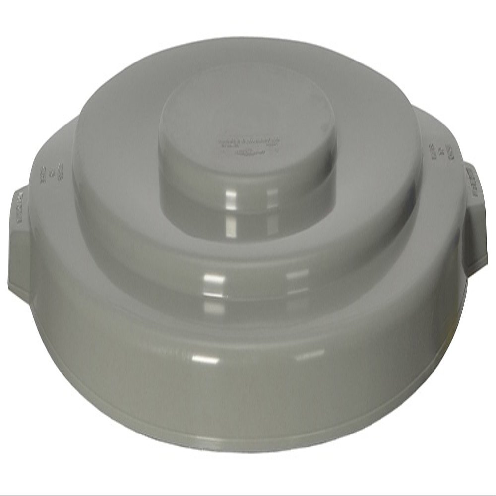 CMC 5501GY Grey Round Lid, 27-1/2" Diameter x 2-1/2" Height, for Huskee 55 Gallon Receptacle (Case of 3)