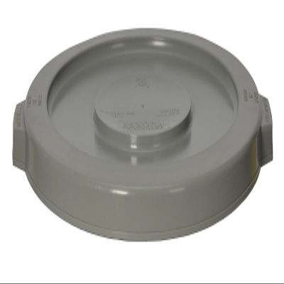 CMC 1002GY Grey Round Lid, 16" Diameter x 1-1/8" Height, for 1001 Huskee Receptacles (Case of 6)