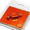 Orange Candy Foil Wrappers 4" X 4" view 1