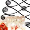 Red Co. 17.5" H Decorative Tabletop Display Christmas Tree Card & Photo Holder Rack in Black Finish view 3