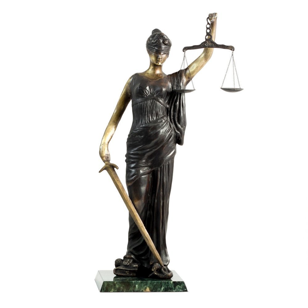Bey-Berk 23H in. Lady Justice Statue