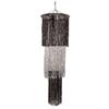 Beistle 3-Tier Shimmering Black & Silver Chandelier view 1