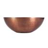 Thompson Traders - Guadalupe Bathroom Round Above Counter Vessel Sink, 16 in, Hammered Antique Copper and Smooth Stainless Steel view 2