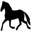 Wallmonkeys Horse Silhouette Wall Decal Peel and Stick Graphic (48 in W x 34 in H) WM68150 view 2