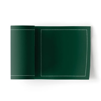 Cotton Cocktail Napkin - 4.3 x 4.3 in - 50 units per roll - English Green