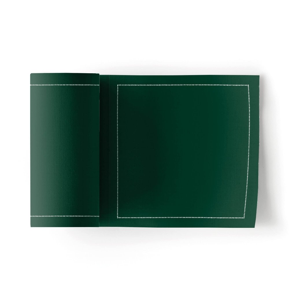 Cotton Cocktail Napkin - 4.3 x 4.3 in - 50 units per roll - English Green