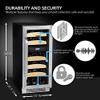 Whynter BWR-281DZ 28 Bottle Dual Temperature Zone Built-In Wine Refrigerator view 3
