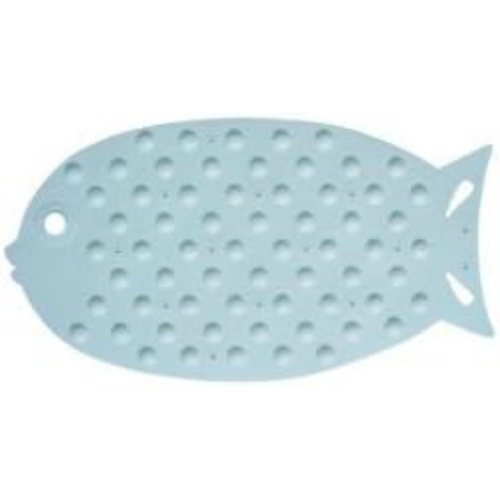 MSV Fish Rubber Bathtub Mat, White