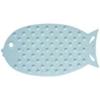 MSV Fish Rubber Bathtub Mat, White view 1