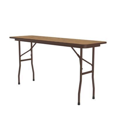 Correll Pc1860P-06 Solid Plywood Core Folding Tables - Fixed Height - Med Oak