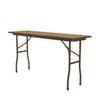 Correll Pc1860P-06 Solid Plywood Core Folding Tables - Fixed Height - Med Oak view 1