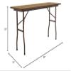 Correll Pc1860P-06 Solid Plywood Core Folding Tables - Fixed Height - Med Oak view 2