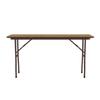 Correll Pc1860P-06 Solid Plywood Core Folding Tables - Fixed Height - Med Oak view 3
