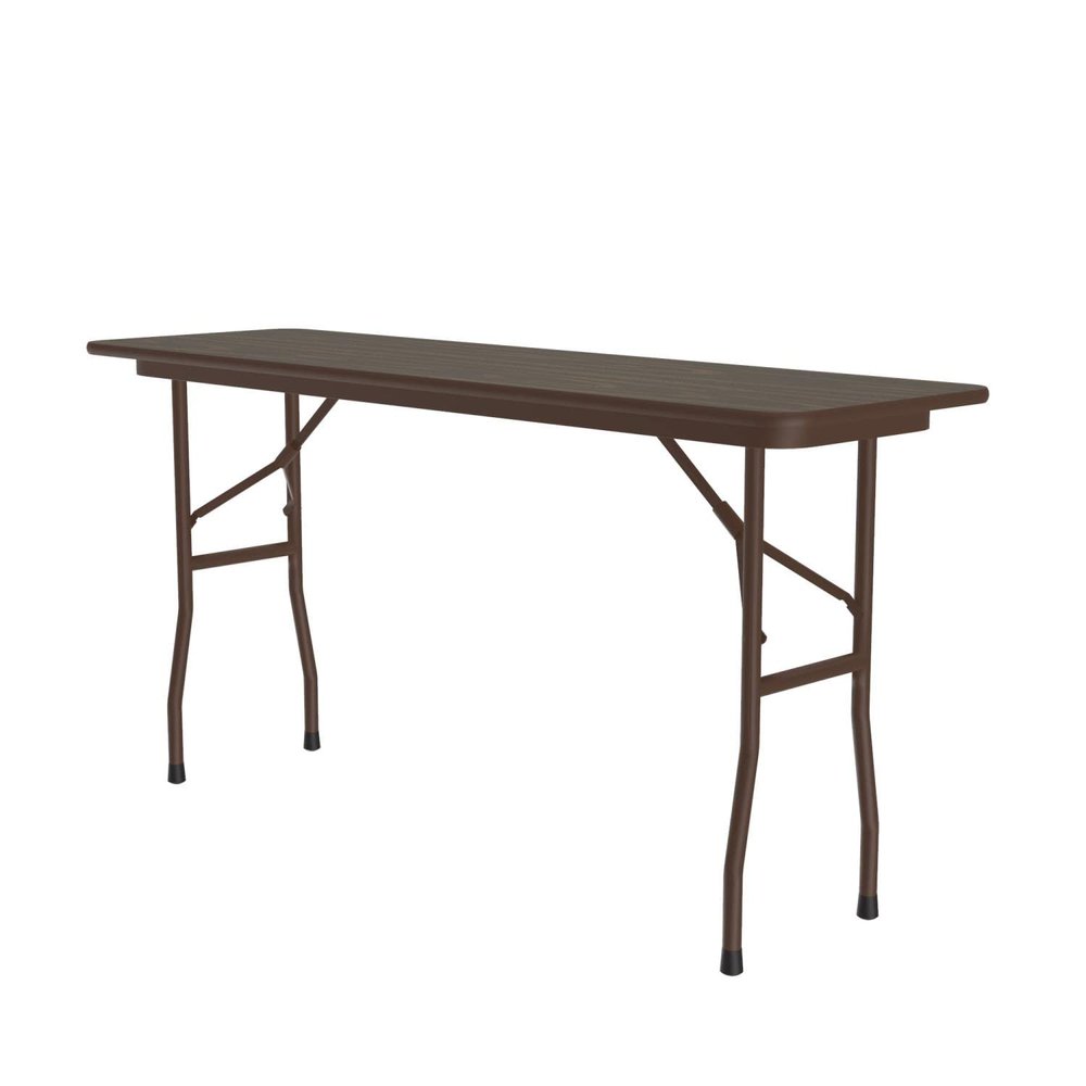 Correll Pc1872P-01 Solid Plywood Core Folding Tables - Fixed Height - Walnut