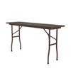 Correll Pc1872P-01 Solid Plywood Core Folding Tables - Fixed Height - Walnut view 1
