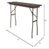 Correll Pc1872P-01 Solid Plywood Core Folding Tables - Fixed Height - Walnut view 2