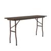 Correll Pc1872P-01 Solid Plywood Core Folding Tables - Fixed Height - Walnut view 4