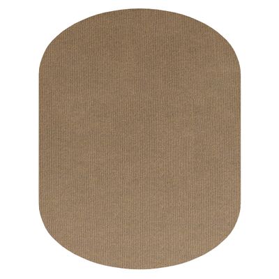 5'X8' Oval - Winter Wheat - Indoor/Outdoor Area Rug Carpet, Runners & Stair Treads with a Latex Backing and Premium Fabric Finished Edges.