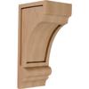 Ekena Millwork CORW03X04X08DIMA Diane Recessed Wood Corbels, 3 1/4"W x 4"D x 8"H, Maple view 1