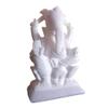 5" White Indian Marble Stone Pooja Puja Ganesh Ganesha Ganpati Ganapati Murti Idol view 1
