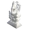 5" White Indian Marble Stone Pooja Puja Ganesh Ganesha Ganpati Ganapati Murti Idol view 3