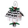 Winter Birdhouse Ornament, 3 x 6 Inches view 1