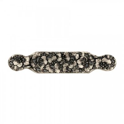 Notting Hill Florid Leaves 6.25" Bar Pull Finish: Satin Nickel
