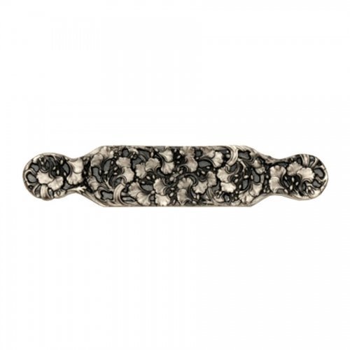 Notting Hill Florid Leaves 6.25" Bar Pull Finish: Satin Nickel