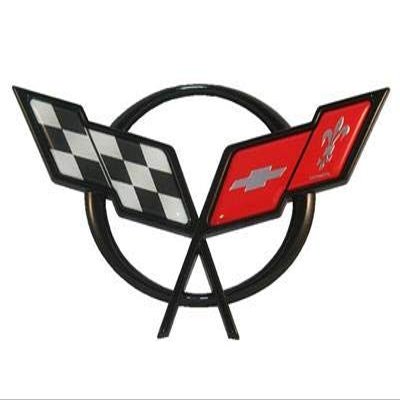 1997-2004 C5 Corvette Front Emblem - 32" X 15" Metal Sign