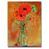 Daisy Vase by Shelia Gold Ornate Frameen, 18 by 24-Inch Canvas Wall Art view 1