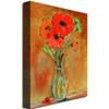 Daisy Vase by Shelia Gold Ornate Frameen, 18 by 24-Inch Canvas Wall Art view 2